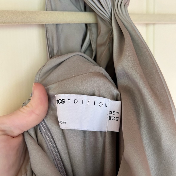 ASOS Silver/Gray Bridesmaid Dress - Picture 9 of 9